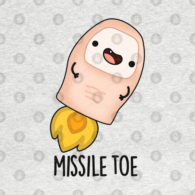 Missile Toe Cute Mistletoe Pun by punnybone